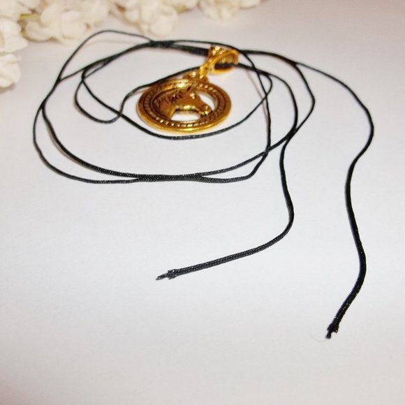 Gold Horse Necklace Pendant Charm Jewelry Set Colt Mare Gift Idea Unisex 5386 - Picture 7 of 10